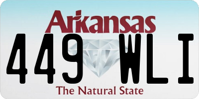 AR license plate 449WLI