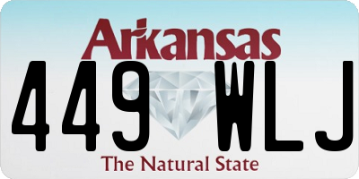 AR license plate 449WLJ