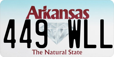 AR license plate 449WLL