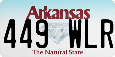 AR license plate 449WLR