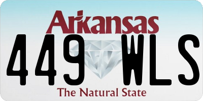 AR license plate 449WLS