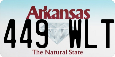 AR license plate 449WLT