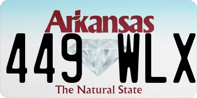 AR license plate 449WLX