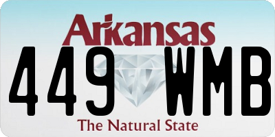 AR license plate 449WMB