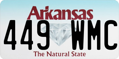 AR license plate 449WMC
