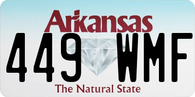 AR license plate 449WMF
