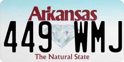 AR license plate 449WMJ