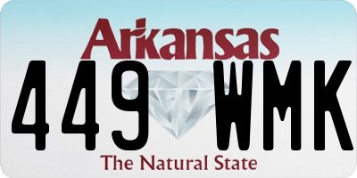 AR license plate 449WMK