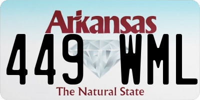 AR license plate 449WML