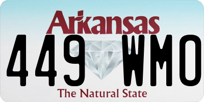 AR license plate 449WMO