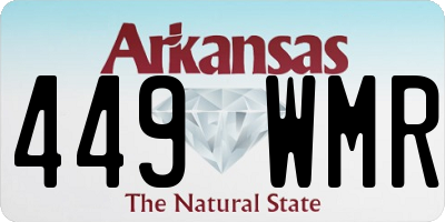 AR license plate 449WMR