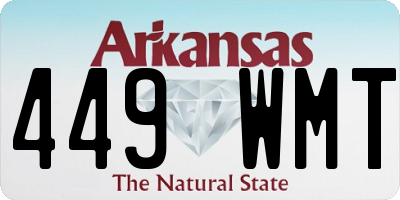 AR license plate 449WMT