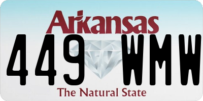 AR license plate 449WMW