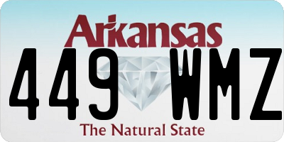 AR license plate 449WMZ