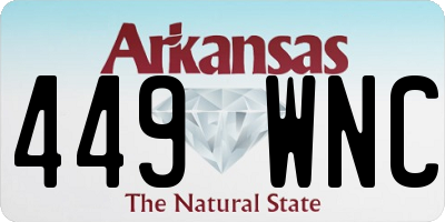 AR license plate 449WNC