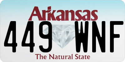 AR license plate 449WNF