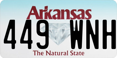 AR license plate 449WNH