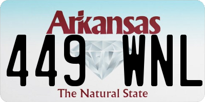 AR license plate 449WNL
