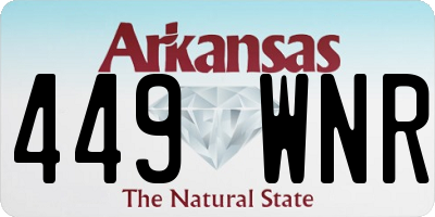 AR license plate 449WNR