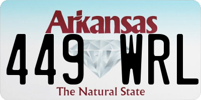 AR license plate 449WRL