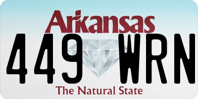 AR license plate 449WRN