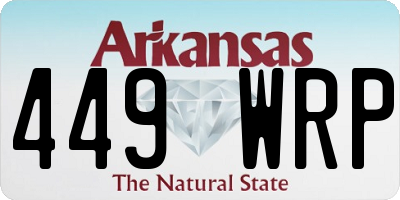 AR license plate 449WRP