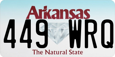 AR license plate 449WRQ