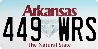 AR license plate 449WRS