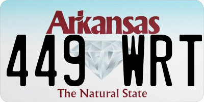 AR license plate 449WRT