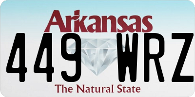 AR license plate 449WRZ