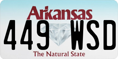 AR license plate 449WSD