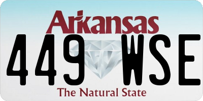 AR license plate 449WSE