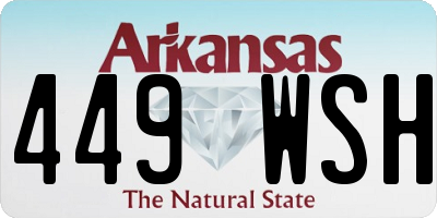 AR license plate 449WSH