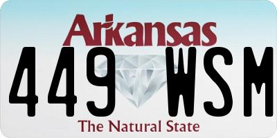 AR license plate 449WSM