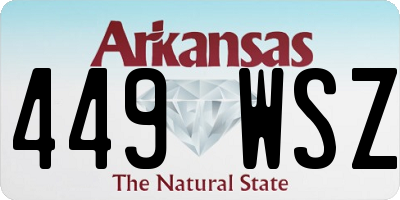 AR license plate 449WSZ