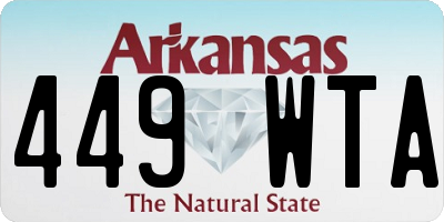 AR license plate 449WTA
