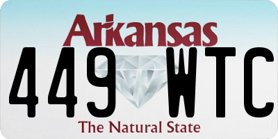 AR license plate 449WTC