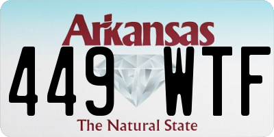 AR license plate 449WTF