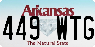 AR license plate 449WTG