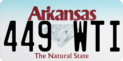 AR license plate 449WTI
