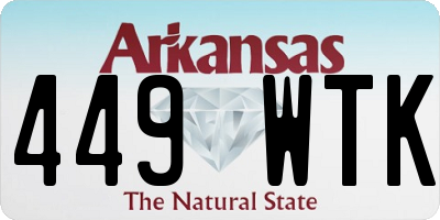 AR license plate 449WTK
