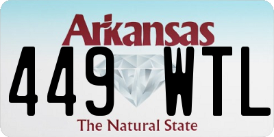 AR license plate 449WTL