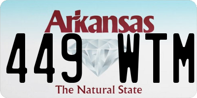 AR license plate 449WTM