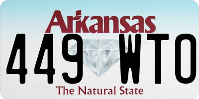 AR license plate 449WTO