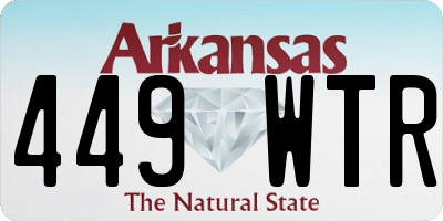 AR license plate 449WTR