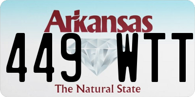 AR license plate 449WTT