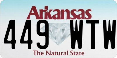 AR license plate 449WTW