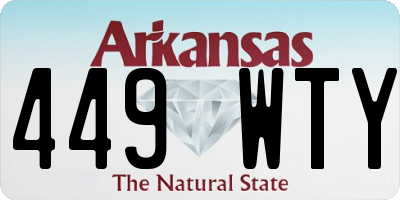 AR license plate 449WTY