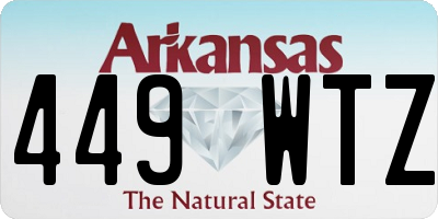 AR license plate 449WTZ