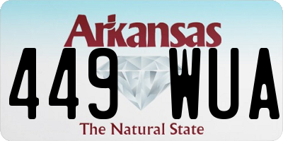 AR license plate 449WUA